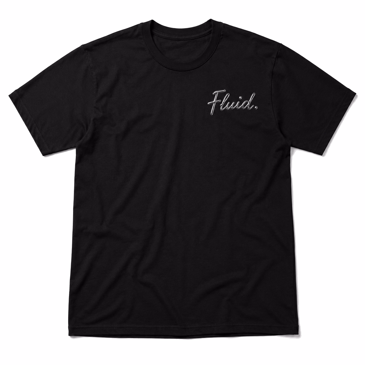 Liquid Chrome Tee, Black
