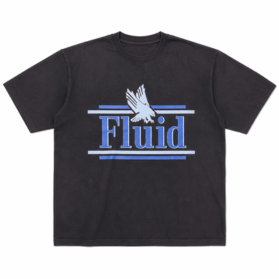 Eagle Receipt Tee, Washed Black